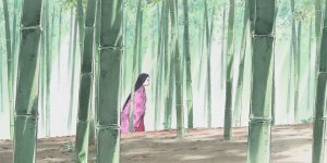 An image from The Tale of the Princess Kaguya