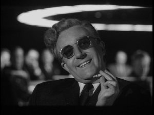 An image from Dr. Strangelove or: How I Learned to Stop Worrying and Love the Bomb